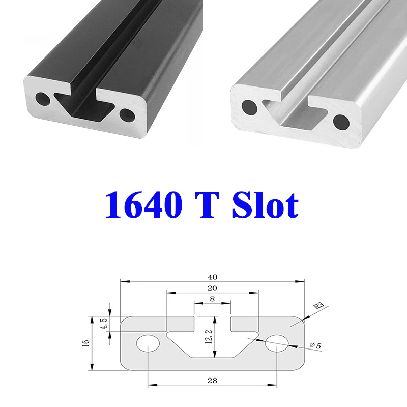 V Slot Aluminum Extrusion - Perfil de aluminio estándar europeo 1640,