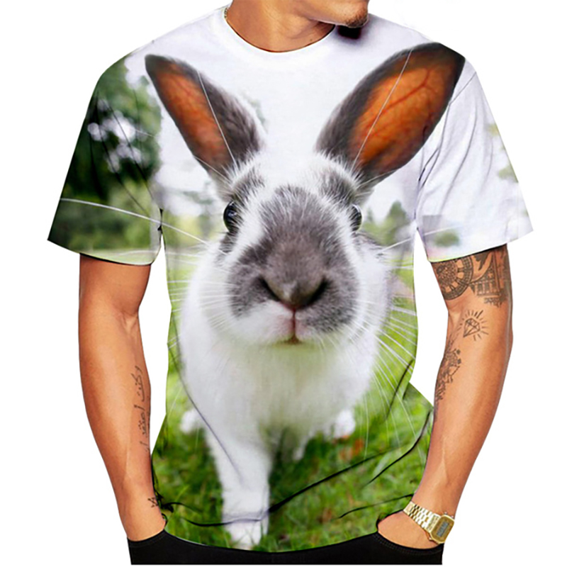 3D Printing Rabbit - Camisetas con estampado 3D de conejo