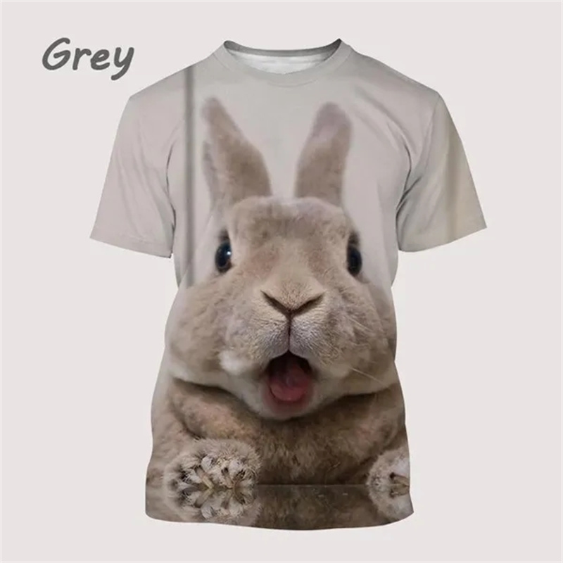 3D Printing Rabbit - Camisetas con estampado de dibujos animados