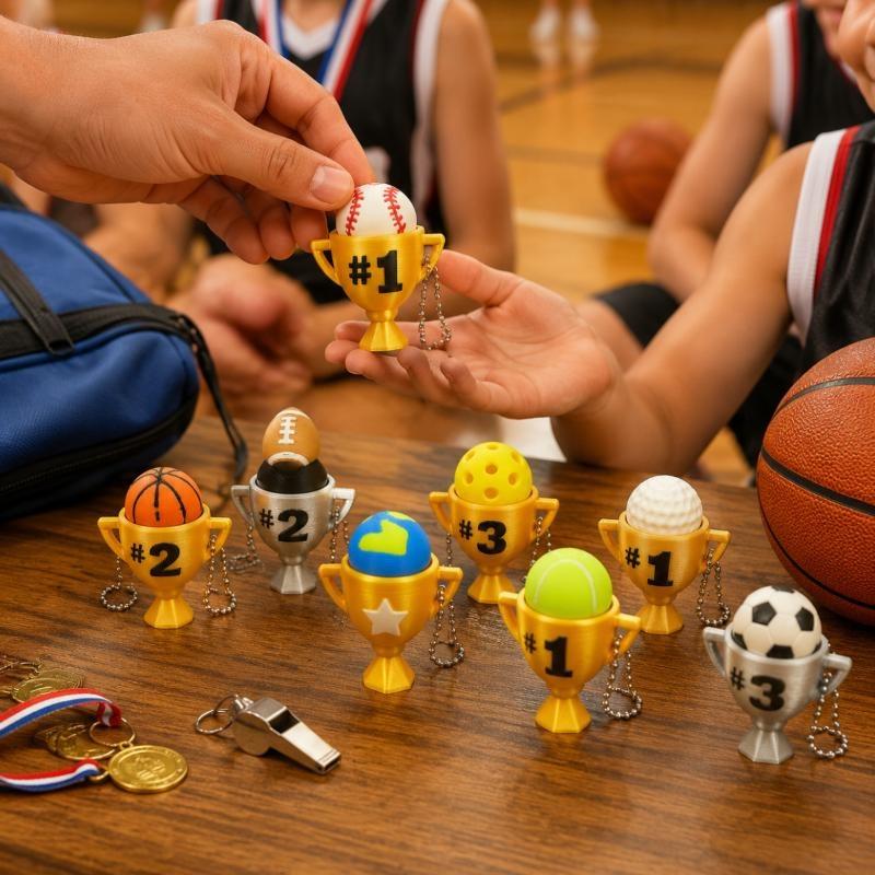 3D Printing Use - Llavero con Forma de Balón Deportivo