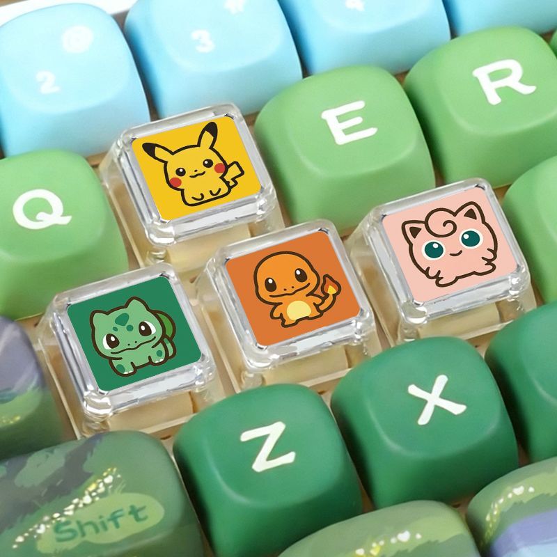 3D Printing Keyboard - Teclado Mecánico Pokémon Cross Axle con