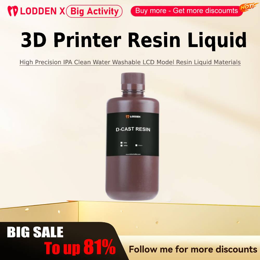 3D Printing Liquid - Lodden-resina líquida para impresora 3D, 385/405nm,