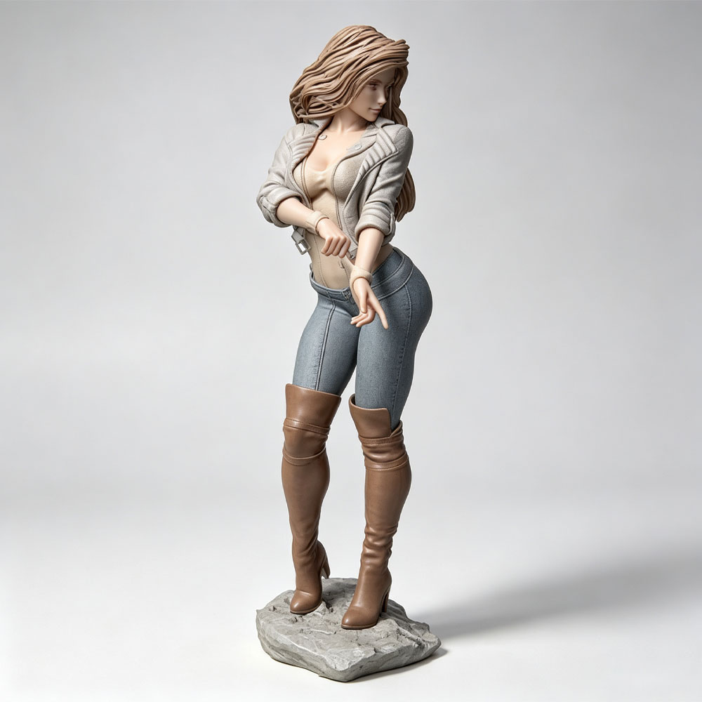 3D Printing Nyc - Personaje femenino realista y a la