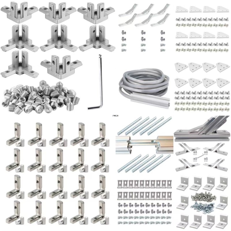 V Slot Aluminum Extrusion - Soporte de esquina con ranura T/V