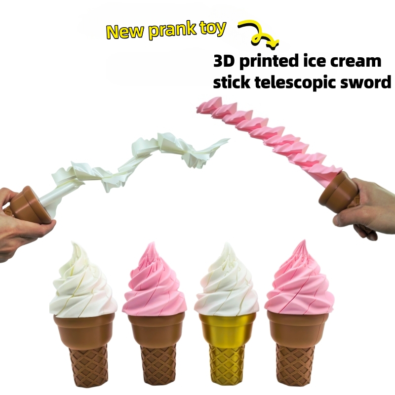 3D Printing Use - Espada Extensible de Helado Impresa en