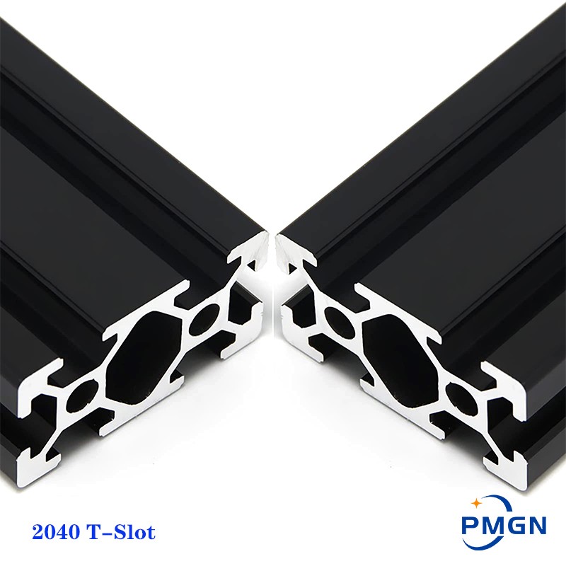 V Slot Aluminum Extrusion - Ranura en T 2040 negra, extrusión