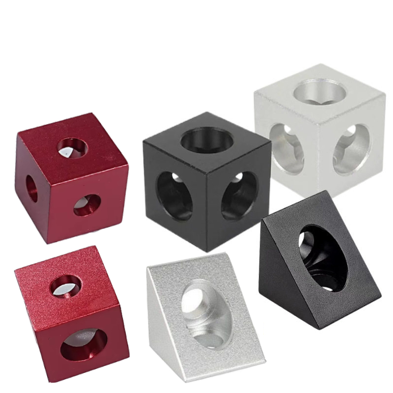 V Slot Aluminum Extrusion - 4 Piezas de Conectores de Esquina