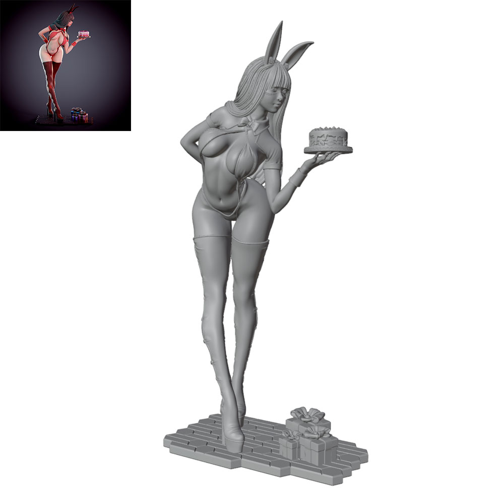 3D Printing Rabbit - 1/24/12/6 Personaje de conejita con temática