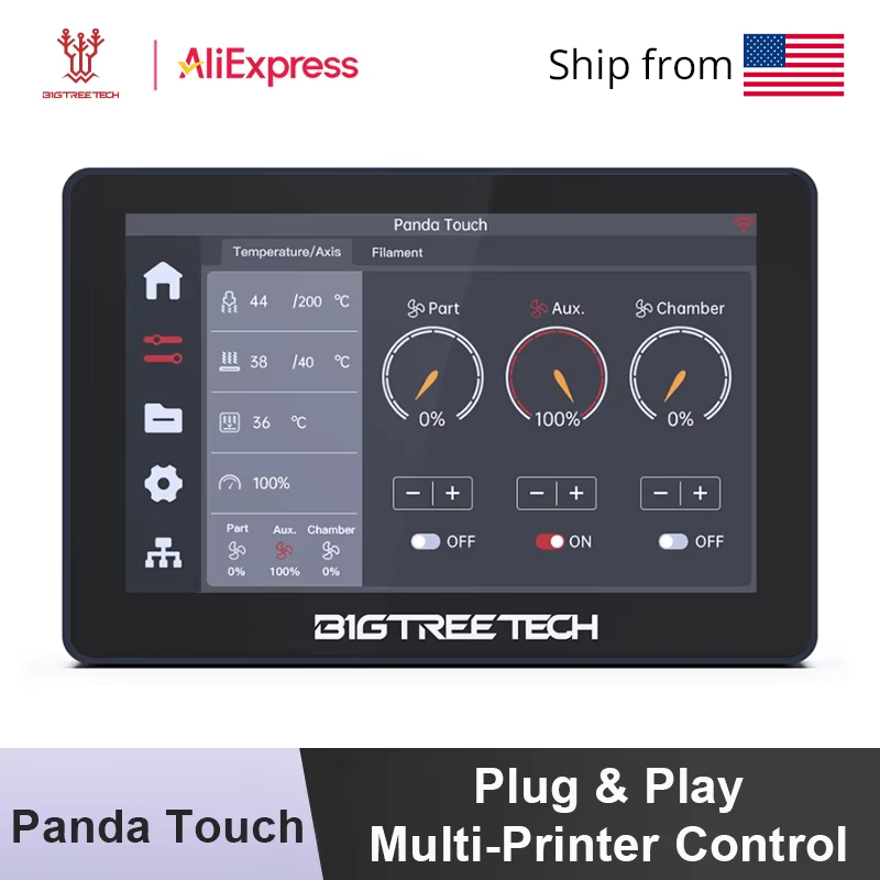 3D Printing Output - BIGTREETECH Panda pantalla táctil pantalla de