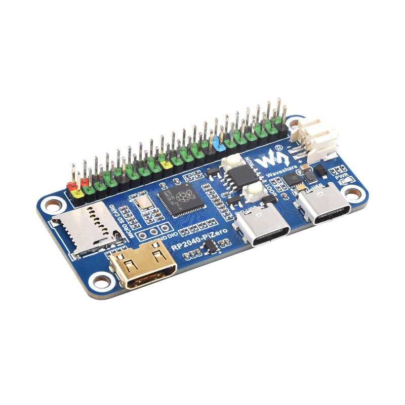 Raspberry Pi 3D Print - Placa de desarrollo Waveshare RP2040-PiZero, basada