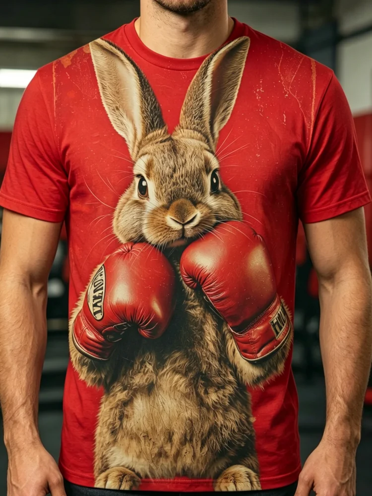 3D Printing Rabbit - Camiseta de hombre con estampado 3D