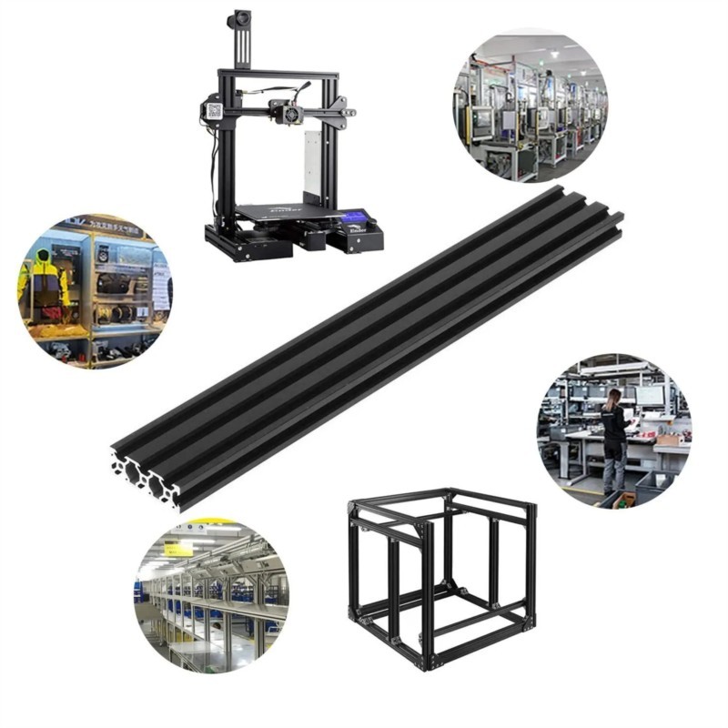 Perfil de aluminio negro, ranu - V Slot Aluminum Extrusion reseña y precio
