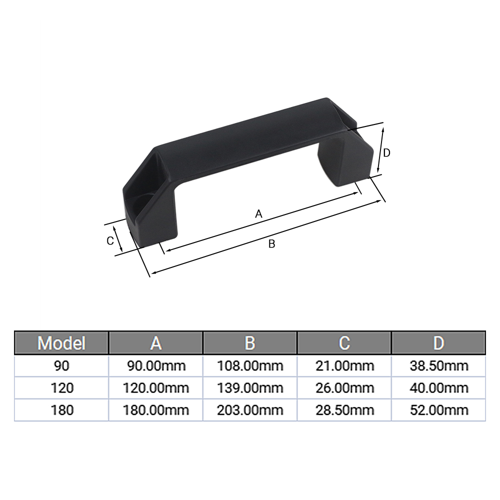 Manija de puerta negra con ran - V Slot Aluminum Extrusion reseña y precio