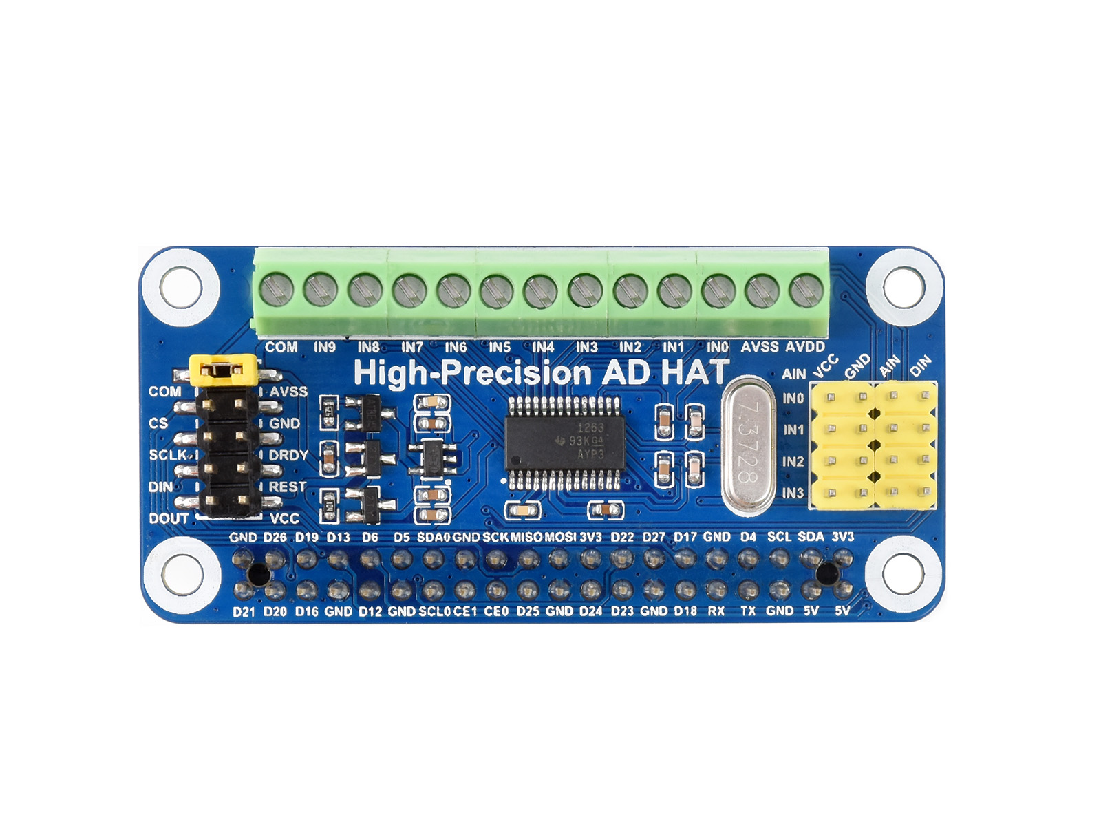 Waveshare AD HAT de alta preci - Raspberry Pi 3D Print reseña y precio