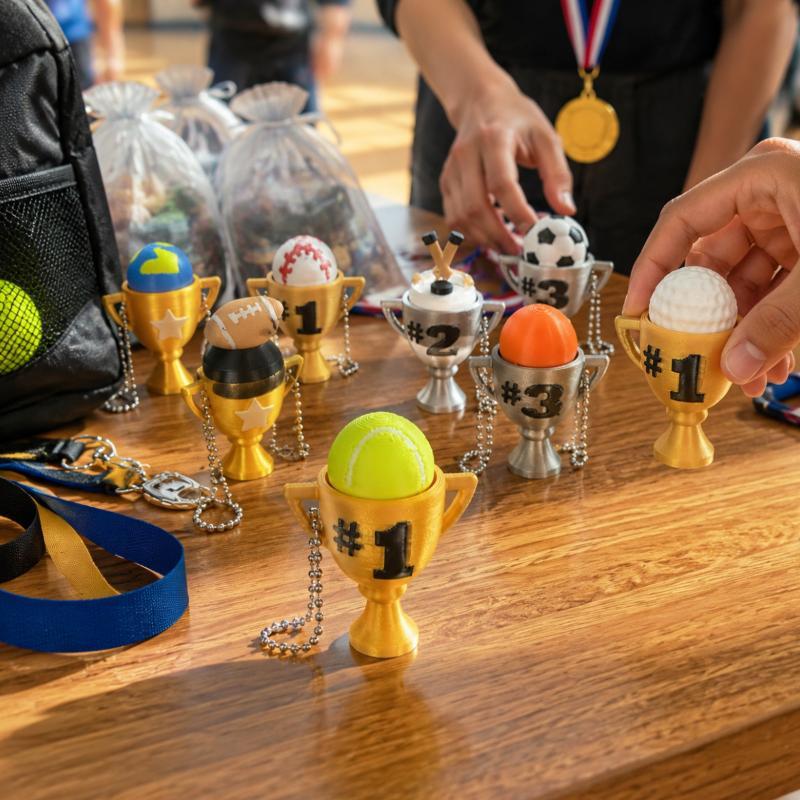 Llavero con Forma de Balón Dep - 3D Printing Use reseña y precio