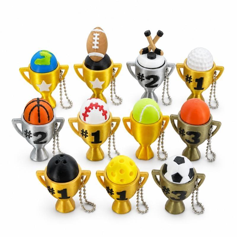 Llavero con Forma de Balón Dep - 3D Printing Use reseña y precio