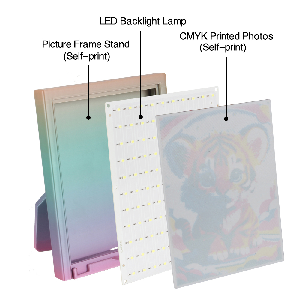 Para Bambu Lab Lithophane Pane - 3D Printing Foto reseña y precio