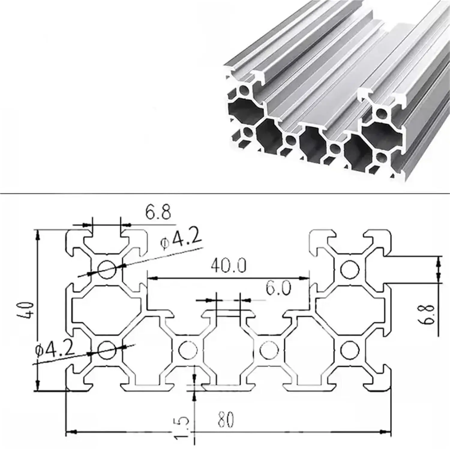 Perfil de Aluminio Industrial  - V Slot Aluminum Extrusion reseña y precio