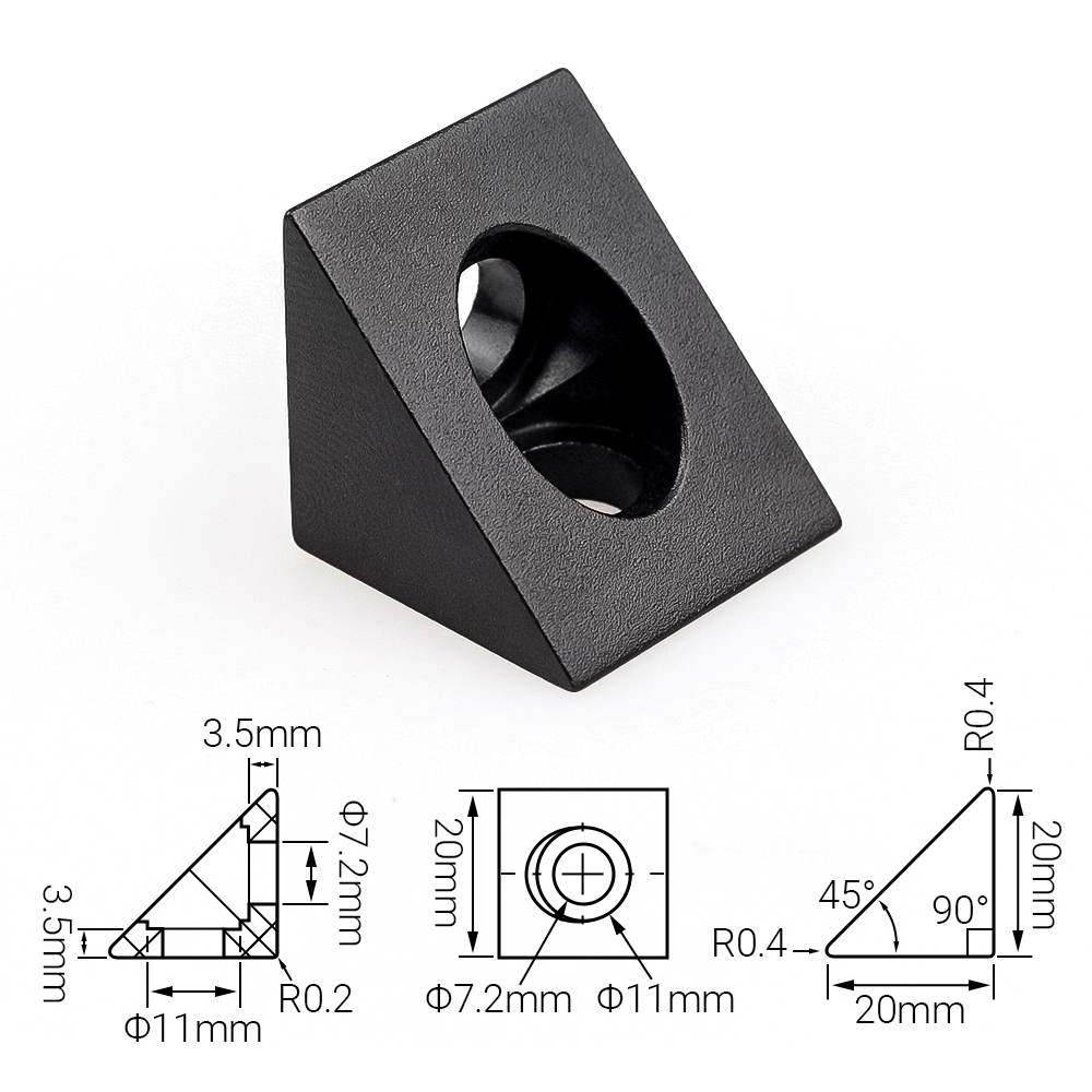 4 unids/lote conector de esqui - V Slot Aluminum Extrusion reseña y precio