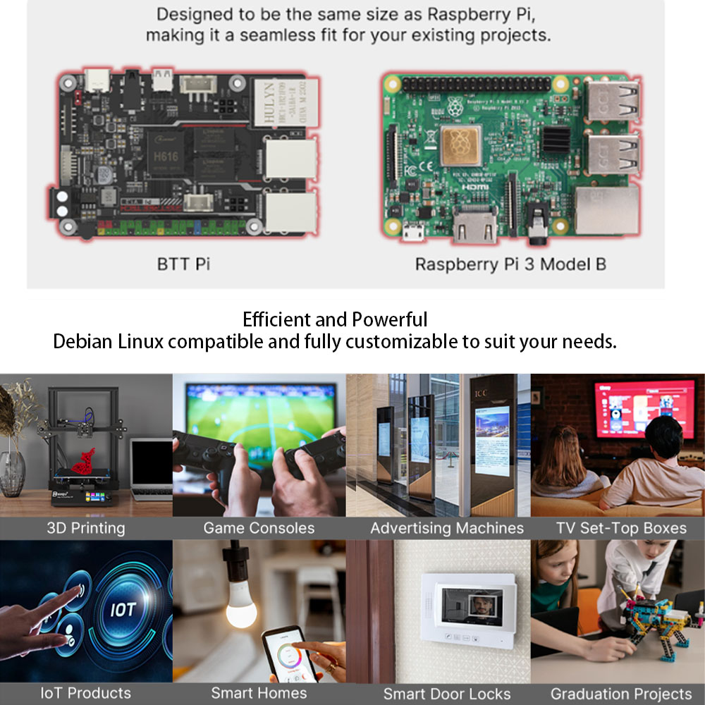 Placa BIGTREETECH PI V1.2 de 6 - Raspberry Pi 3D Print reseña y precio