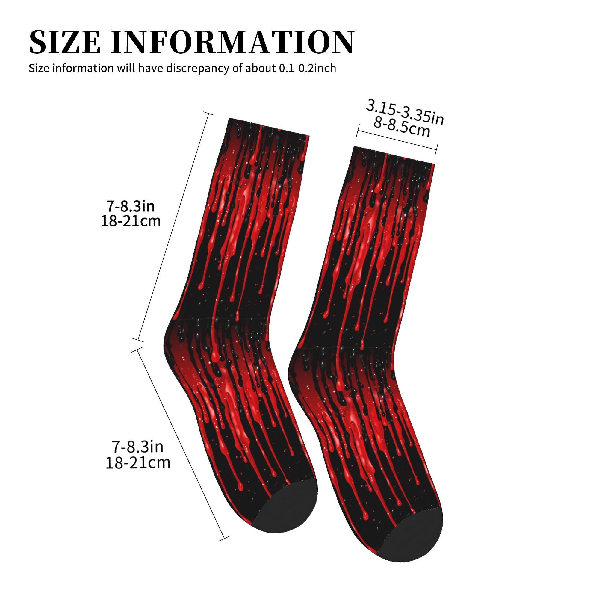 Calcetines unisex con estampad - 3D Printing Liquid reseña y precio
