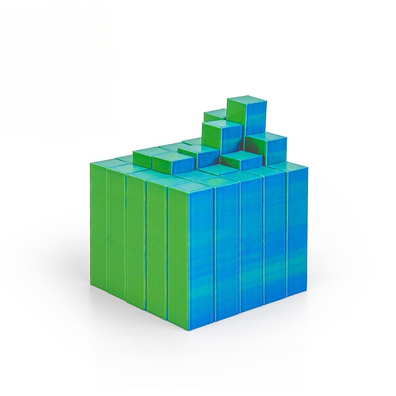 Cubo Cuadrado de Flujo Líquido - 3D Printing Liquid reseña y precio