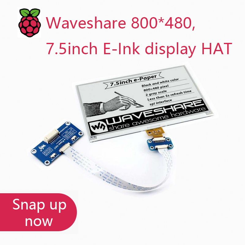 Pantalla E-Ink Waveshare de 80 - Raspberry Pi 3D Print reseña y precio