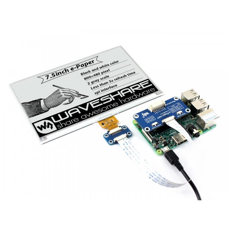 Pantalla E-Ink Waveshare de 80 - Raspberry Pi 3D Print reseña y precio