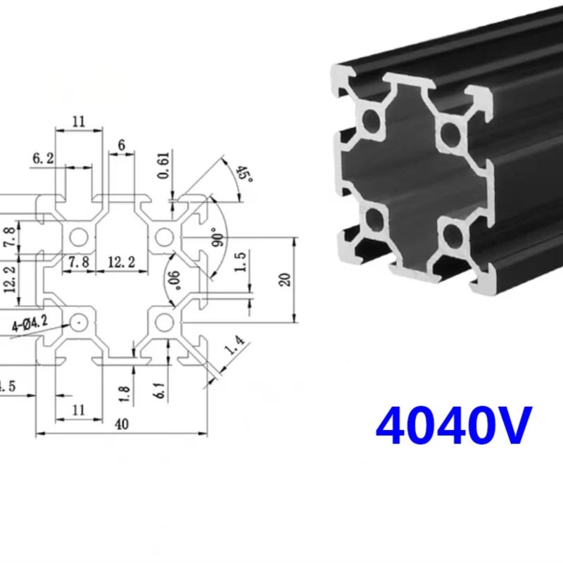 Marco de riel lineal estándar  - V Slot Aluminum Extrusion reseña y precio