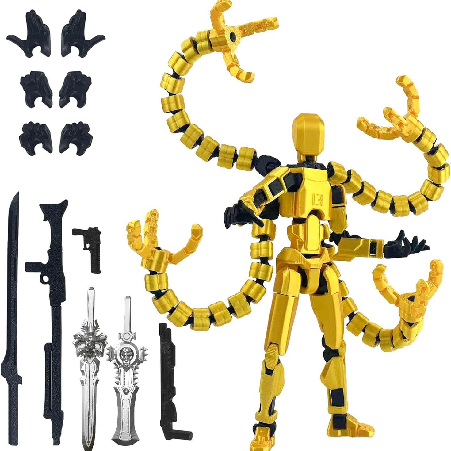 Figura de Acción T13 Impresa e - 3D Printing Titanium reseña y precio
