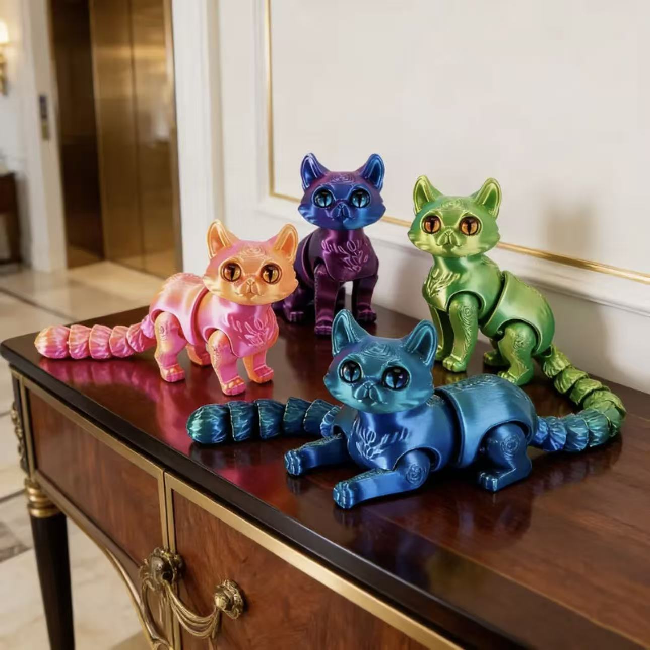 Figura de Gato de Dibujos Anim - 3D Printing Use reseña y precio