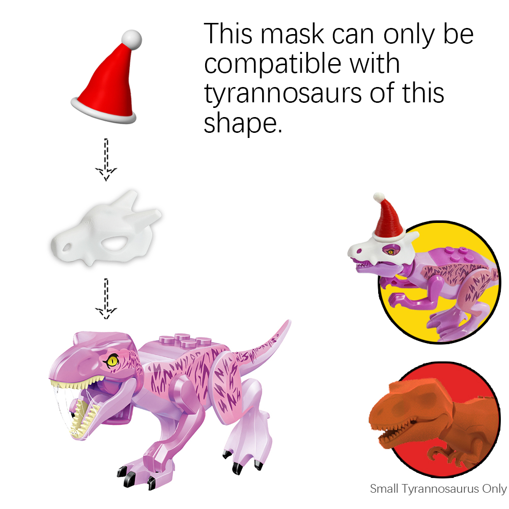 Máscara de calavera de dinosau - 3D Printing Lego Bricks reseña y precio