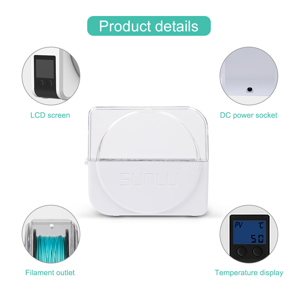 Secador de filamentos SUNLU S1 - 3D Printing Output reseña y precio