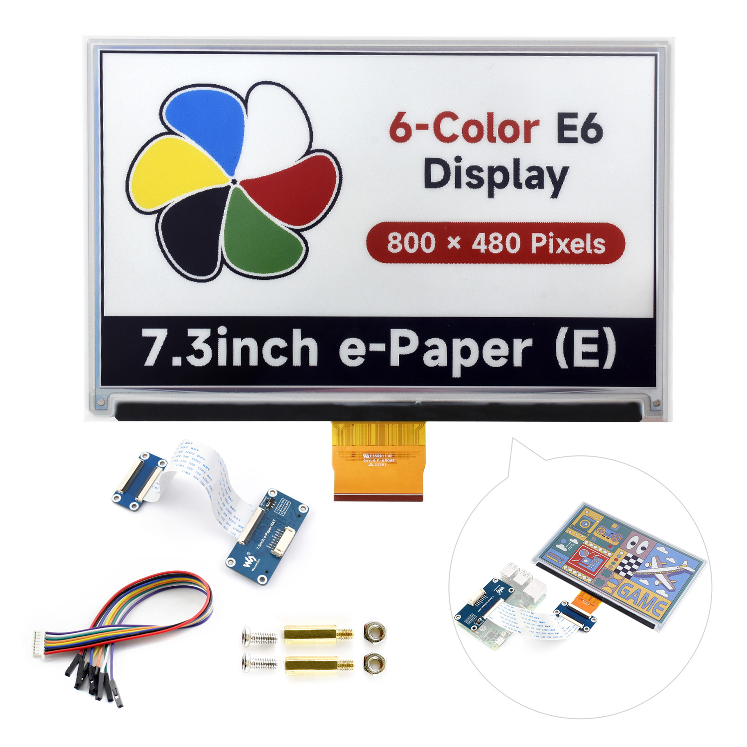 Pantalla de papel electrónico  - Raspberry Pi 3D Print reseña y precio